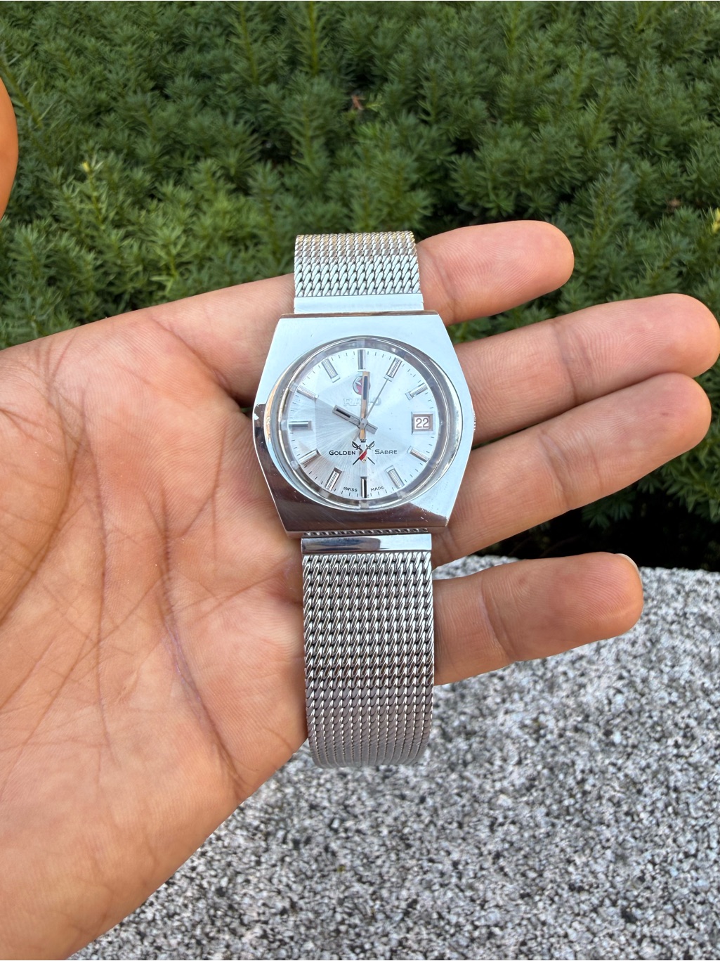 Silver Mesh Bracelet Watch  Silver
